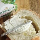 Basilicum knoflook kaas brood met Boursin